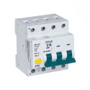 Дифавтомат 3P+N 16A/30mA/AC 6кА 4 мод