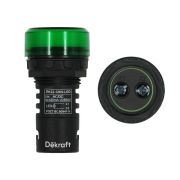 Лампа зеленая 24В LED ЛК22-ADDS-GRN-LED-24