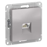 ATLASDESIGN РОЗЕТКА компьютерная RJ45, кат. 5Е, механизм, АЛЮМИНИЙ, арт. ATN000383