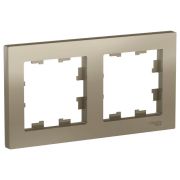 ATLASDESIGN 2-постовая РАМКА, универсальная, ШАМПАНЬ, арт. ATN000502