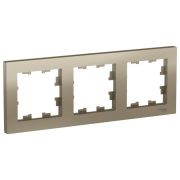 ATLASDESIGN 3-постовая РАМКА, универсальная, ШАМПАНЬ, арт. ATN000503