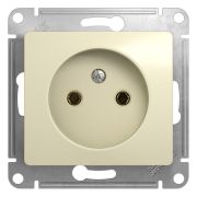 GLOSSA РОЗЕТКА без заземления, БЕЖЕВЫЙ, арт. GSL000241