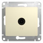 GLOSSA TV РОЗЕТКА одиночная 1DB, БЕЖЕВЫЙ, арт. GSL000291