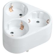 Разветвитель 3-м 16А IP20 Т-01/03 2P+PE треугольный
