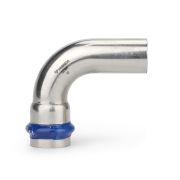 VARMEGA Угол однораструбный 22 х 90° Inox Press