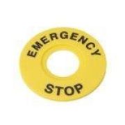 Маркировка для кнопки аварийного останова «Emergency Stop» D60, арт. SBY9360